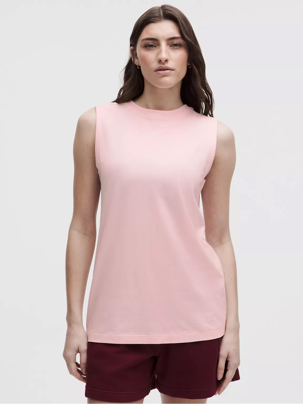 lululemon athletica Light Pink Sleeveless Crew Tank